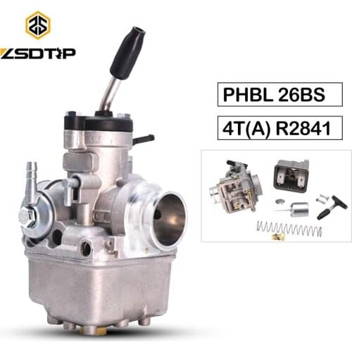 ZSDTRP Motorcycle Carburetor 26mm Dellorto PHBL 26BS 4T(A) R2841 For Modified 50-300cc Moto Dirt Bike ATV PHBL Carburetor