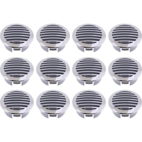 12x RV Marine Boat 3 inch (76mm) Stainless Steel Curved Clad Airflow Air Flow Vent 81932SS-HP