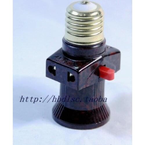 2020 New Arrival Time-limited Ccc Ce Lamp Holder Fitting Accessories Copper Screw Lamp Holder With Switch With Plug Of Lights