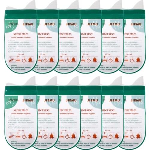 4/8/12/24 PCS 700ml Emergency Portable Car Urine Bag Mini Mobile Toilets Disposable Handy Unisex Kids Using Outdoors Mini W.C