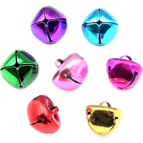 30pcs/pack Beautiful mini Iron Loose Beads Jingle Bells Christmas Decoration DIY Christmas Bells Crafts Handmade Accessories