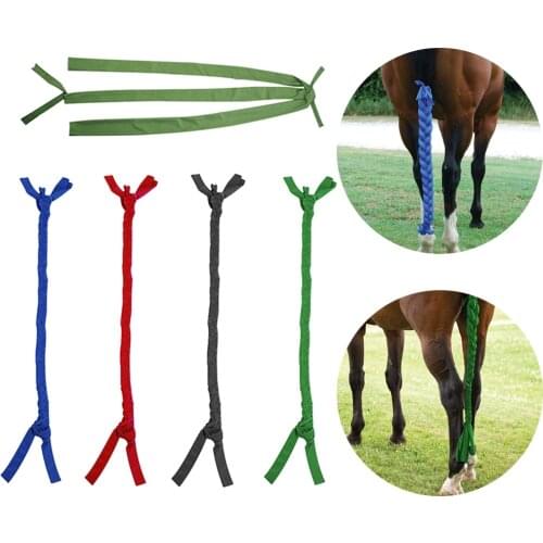 Ponytail Equestrian Supplies Tube Washable Outdoor Horse Grooming Horsetail Braid Anti Mosquito Flies Cleaning Ponytail Cover