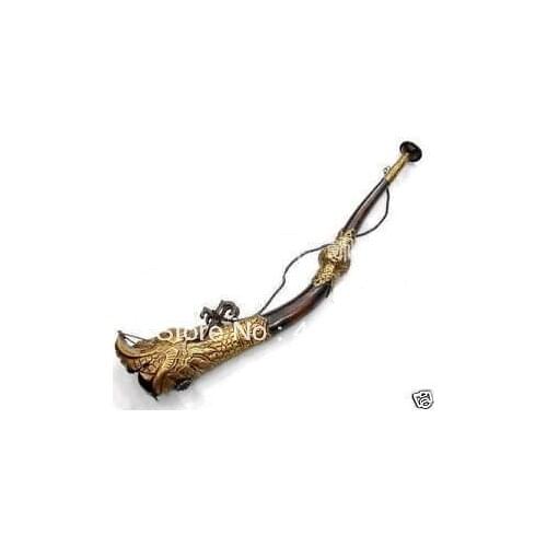 FREE SHIPPING $Nice Discount$ Chinese Tibet Musical Instrument Brass bronze Dragon Trumpet
