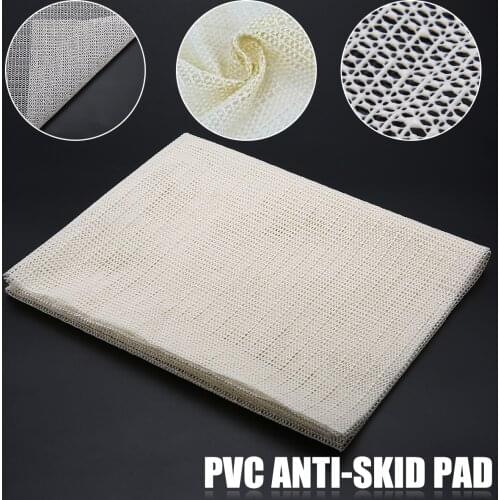 Beige PVC Carpet Anti-skid Base Fabric 60X100cm Foldable Cabinet Vase Fruit Cup Mats Sheet Non Slip Rug Underlay Runner Gripper