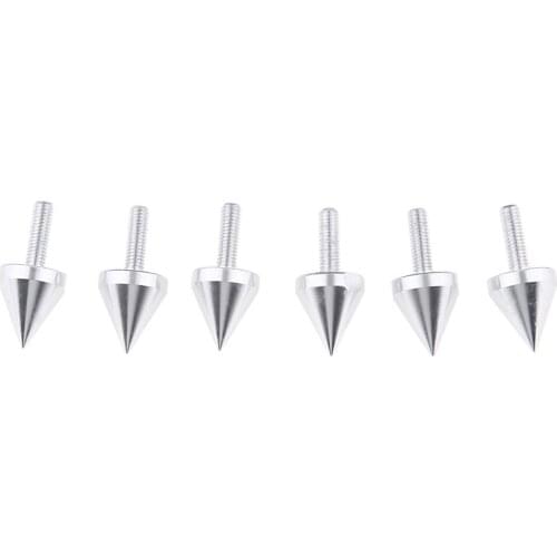 6Pcs Motorbike Fix Windsheild Fairings License Plate Mounting Parts Spikes Bolts