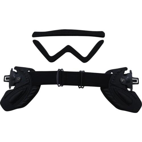 DYE I4 Paintball Mask Replacement Foam / Ears / Strap without Logo Black Color