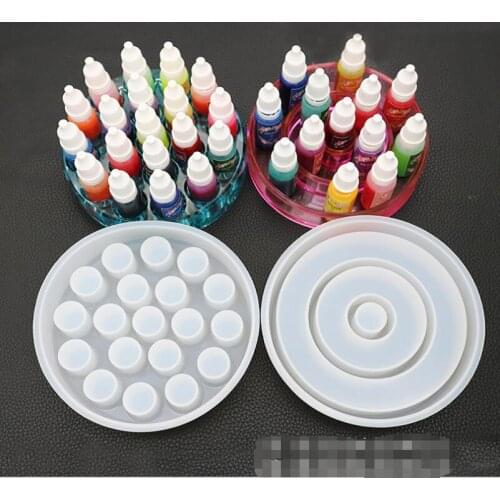 Crystal Epoxy Mold Color Storage Box Lipstick Storage Box Resin Mold Handmade