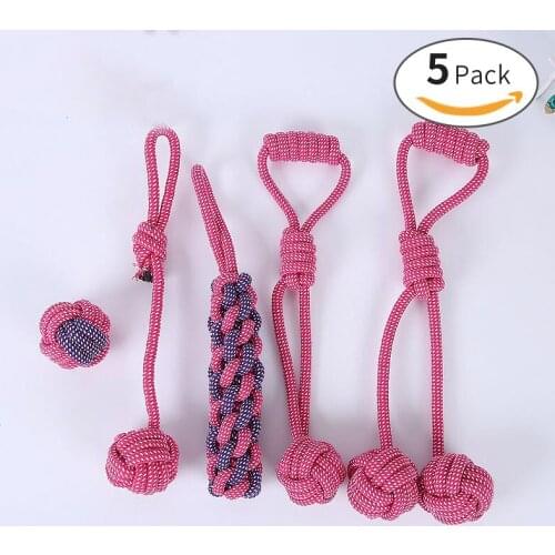 Biting Pet Toy Set Rope Toys Big Dog Molar Toys Glue Ball Dog Toys