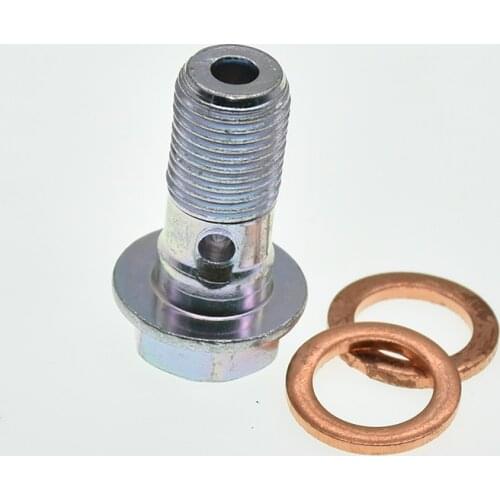 M10*1 Motorcycle Brake Caliper Banjo Bolts Screws With Gaskets For Brake Hose Master Cylinder Honda Yamaha