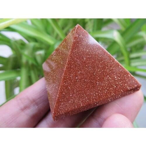 Pretty Aventurine Quartz Crystal Pyramid Healing 42g +Free Shipping