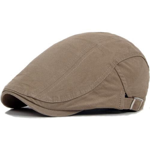 New Mens Hat Berets Cap Golf Driving Sun Flat Cap Fashion Cotton Berets Caps for Men Casual Peaked Hat Visors Casquette Hats