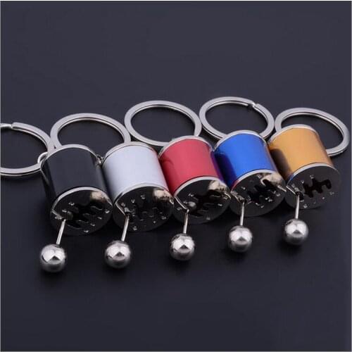 New car refit gearshift keychain Free shift metal gift pendant Gearbox keychain
