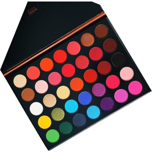 Beauty Glazed 35 Colors Pearlescent Matte Eyeshadow Palette Beauty Makeup Palette Shimmer Pigmented Eye Shadow Maquillage TSLM2