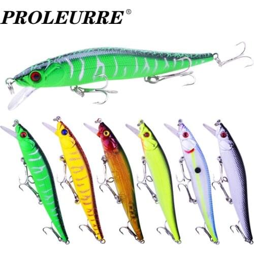 1Pcs Floating Minnow Fishing Hard Lures 11cm 13.5g Swim Wobbler Crankbait Artificial Baits Bass Carp Sea Trolling Pesca Tackle