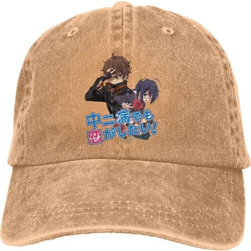 Adjustable Solid Color Baseball Cap Love, Chunibyo & Other Delusions Washed Cotton Chuunibyou Demo Koi ga Shitai Anime Hat