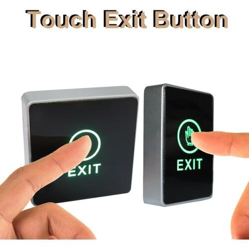 NO NC COM backlit finger Touch release door open button exit switch touch exit button