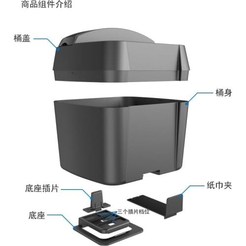 Shun Wei car multifunctional trash box with cup rack box large capacity trash bins SD-1605