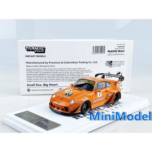 Tarmac Works 1:43 RWB 993 Jagermeister orangeDiecast Model Car