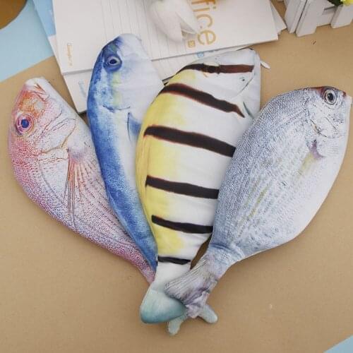 2020 NEW Creative Fish Shape Pencil Case Kawaii Korea Style Cloth Pencils Bags School Supplies Stationery Hot Pen Box Gift
