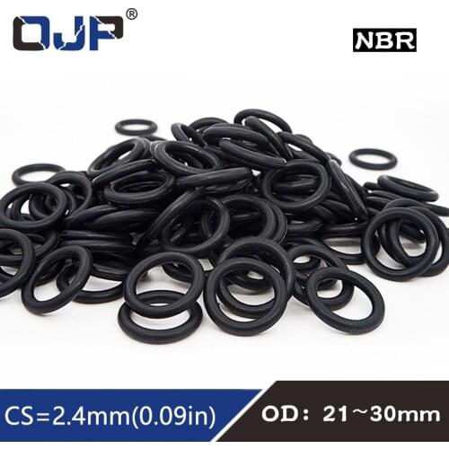 20PC/lot Rubber Ring NBR Sealing O Ring CS2.4mm OD21/22/23/24/25/26/27/28/29/30mm O-Ring Seal Gasket Oil Ring Washer