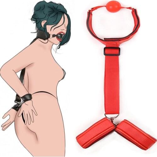 Adult Games Slave BDSM Bondage Wrists Ankle Cuffs Handcuffs Restraint Straps Open Leg Fetish Sex Toys For Woman Couples Sex Shop