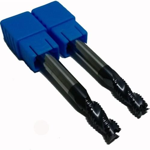 2pcs 3 Flutes 8mm D8*40*D8*100-HRC45 Roughing end mills Spiral Bit Milling Tools CNC Router bits