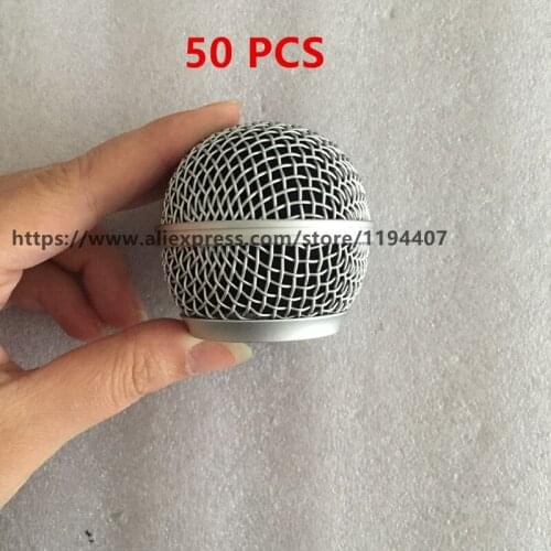 50 pcs New Replacement Ball Head Mesh Microphone Grille for Shure SM58 SM58S SM58LC BETA58 BETA58A