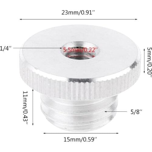 1/4'' to 5/8" Adpater for 5/8" Thread laser Level Rangefinder Tripod Stand 1/4"