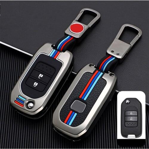 Car Key Fob Pocket Cover Case For Honda Civic CR-V HR-V Accord Jade Crider Odyssey 2015- 2018 Remote Protector Accessories