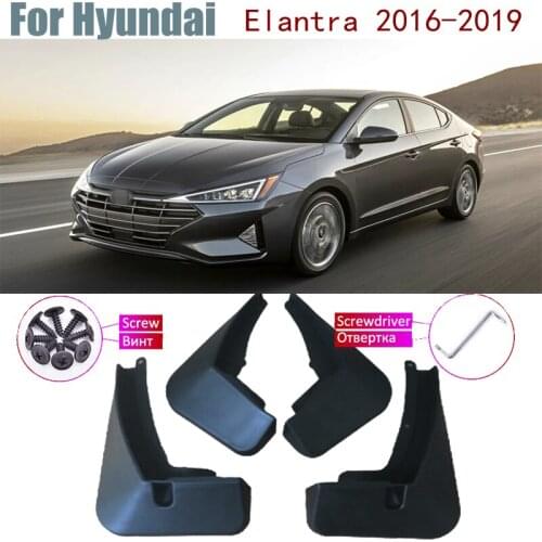 Mud Flaps Guard Splash Flap Mudguards Car Accessories Fender Mudguard For Hyundai Elantra Avante AD 6th 6 2019-2016 2018 2017