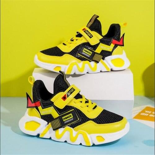 Childrens sports shoes boys' and girls' new running and breathable mesh light casual shoes in spring and summer