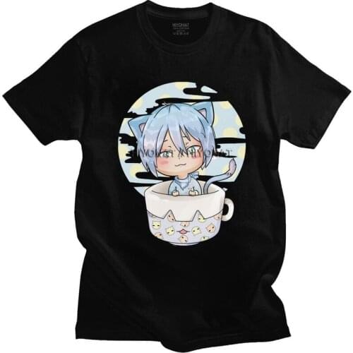 Noragami Tshirts Men Short Sleeves Casual T Shirt Classic Hiyori Anime Manga T-shirts Slim Fit Cotton Tee Clothes