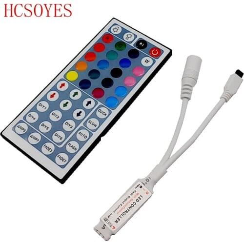 DC12V 44 keys Mini IR Remote Controller for Flexible Tape SMD3528 5050 RGB LED Strip Lights