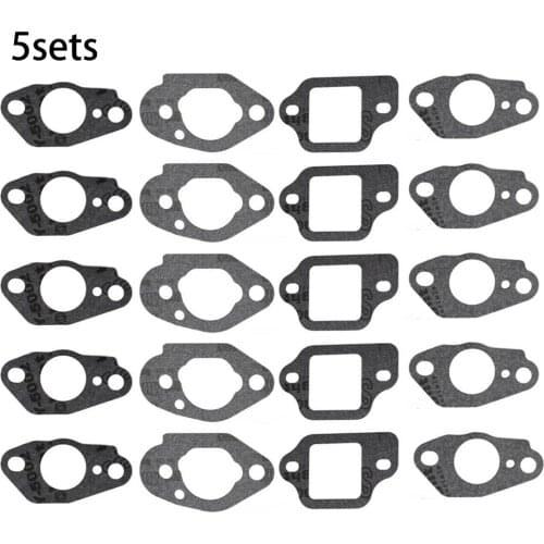 5sets Carburetor Insulator & Gasket Set Fit For Honda GCV160 GCV190 Gas Engine Generator 16211-ZL8-000