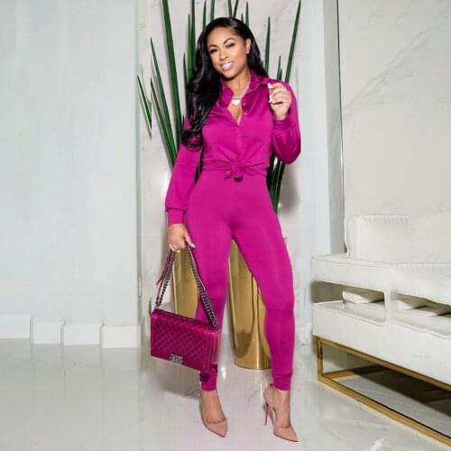 Womens Tracksuit Office Lady Workwear Outfits Long Sleeve Turn-down Collar Blouse Shirt+formal Legging Chic 2 Two Piece Sets