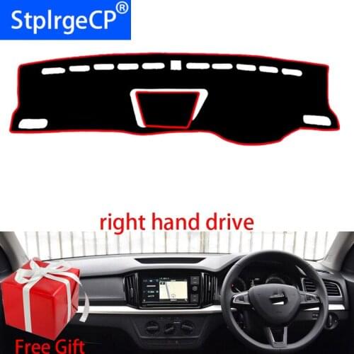 Car Dashboard Cover Mat for skoda KAMIQ 2018 Right Hand Drive Dashmat Pad Dash Mat Covers Dashboard Accessories