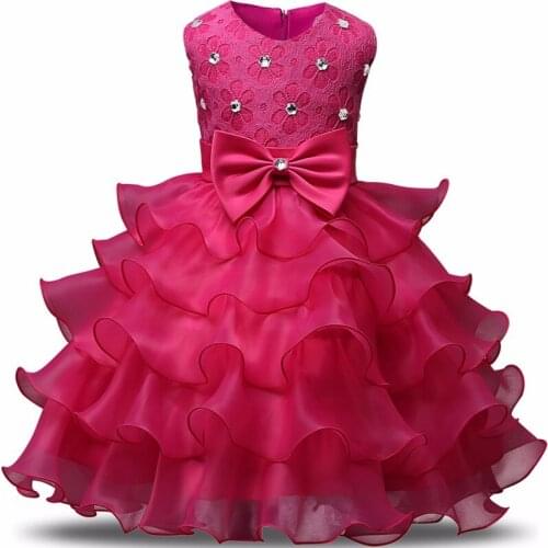 Christening Newborn Baby Girls Clothes 1st 2nd Birhtday Baby Girl Dress 0-2 Years Infant Princess Party Toddler Girl Clothes