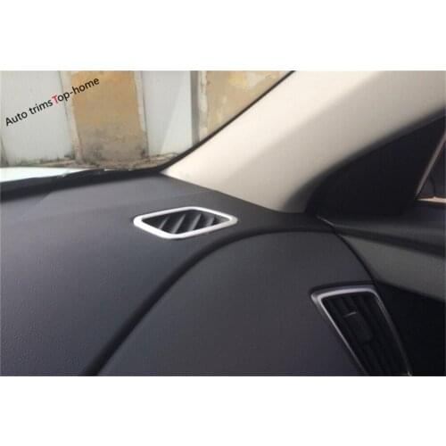 Yimaautotrims Air Conditioning Vent Frame Cover Trim Dashboard Air Outlet Kit Fit For Hyundai Creta IX25 2015 2016 2017 ABS