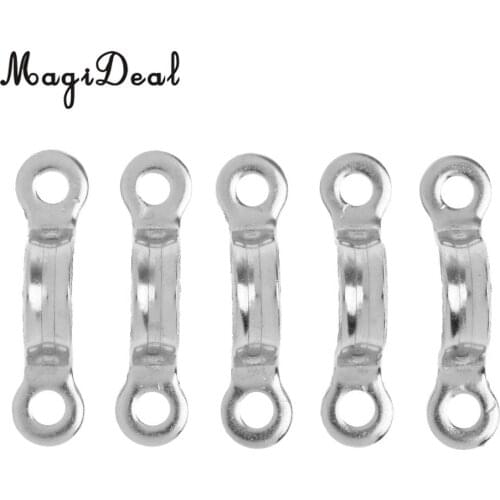 MagiDeal Heavy Duty 5Pcs/Pack Marine Stainless Steel Sheet Eye Lacing Strap Saddle Clip for Marine Industrial Application 3 Size