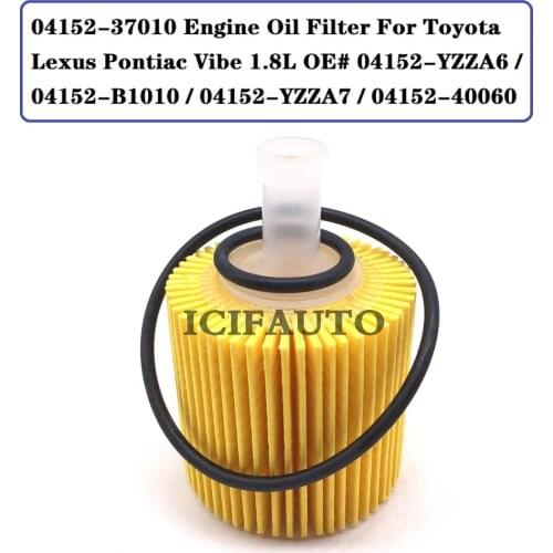 04152-37010 Engine Oil Filter For Toyota Lexus Pontiac Vibe 1.8L OE# 04152-YZZA6 04152-B1010 04152-YZZA7 04152-40060