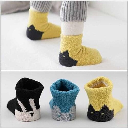 Lovely Cute Newborn Baby Socks Animal Cartoon Doll Infant Socks Model Anti-slip Boys Girls Socks