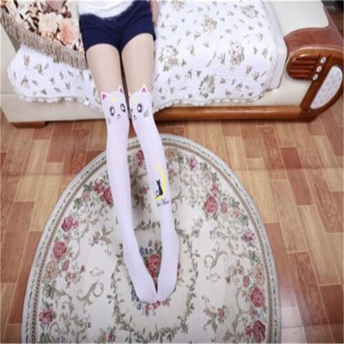 Trendy Women clothes Cute animal print casual Thigh Over Knee High Nylon Stockings one pairs