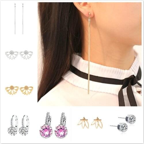 Trendy Elegant Gold Lotus Wafer A Bull Horn Earrings Pearls String Statement Clip Earrings For Wedding Party Gift