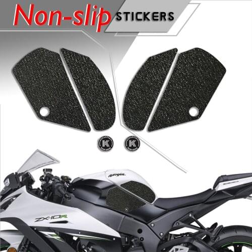 Motorcycle tank grip fuel tank traction pad side knee grip friction protector sticker for KAWASAKI 11-16 NINJA ZX-10R