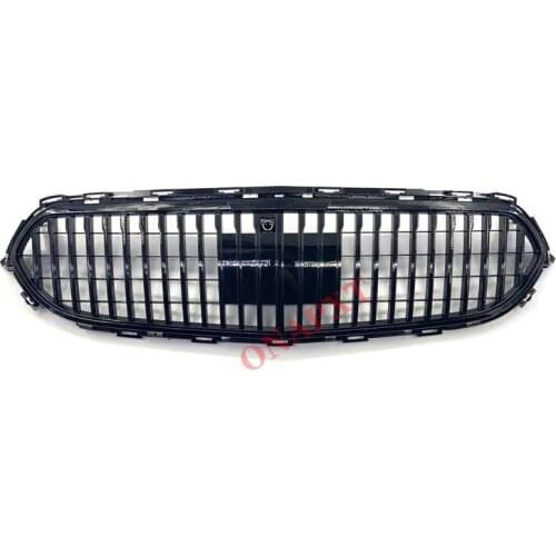 Plastic Front Bumper Grill Mesh Racing Middle Grill Center Vertical Bar 2020-2021 For Mercedes-Benz E-Class W213 to Maybach
