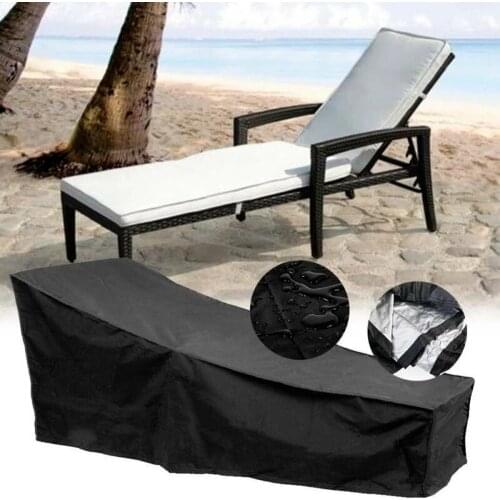 Beach Chairs Waterproof Sun Lounger Sun Bed Garden Furniture Cover Heavy Duty Patio Rattan Outdoor Rattan Chair Cover