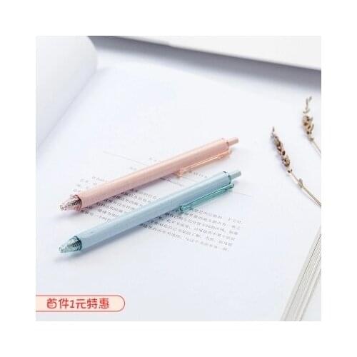 Press gel pen 0.5mm water-based pen signature for Student exam 10pcs free shipping