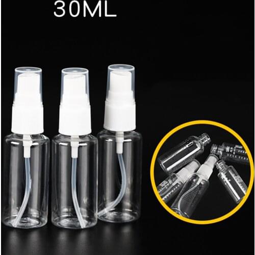 Transparent Empty Spray Bottles 30ml/50ml/100ml Plastic Mini Refillable Container Empty Cosmetic Containers 1pcs
