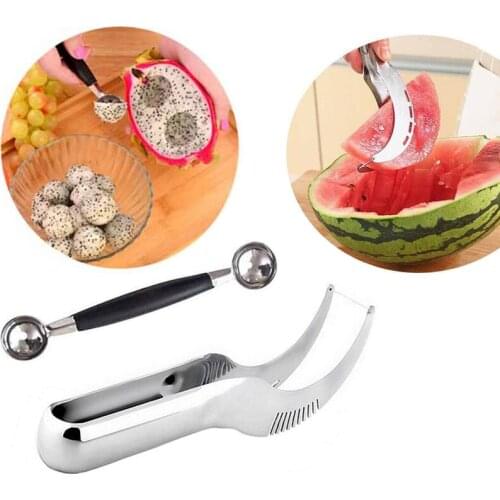 20.8*2.6*2.8CM Stainless Steel Creative Watermelon Divider and Ice Cream Ballers Melon Scoop Kitchen Fruit Vegetable Tools