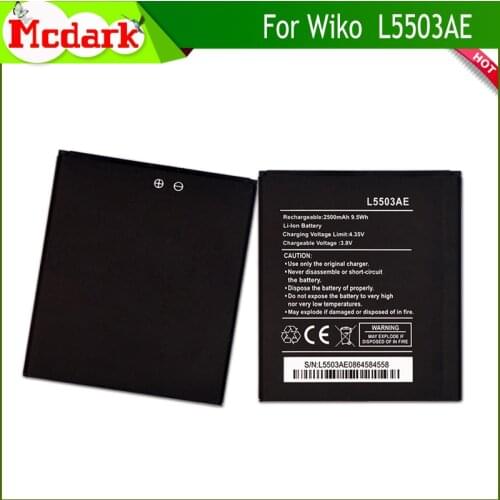 Mcdark For Wiko L5503AE Battery Replacement High Quality Large Capacity 2500mAh Back Up Bateria For Wiko L5503AE Smart Phone